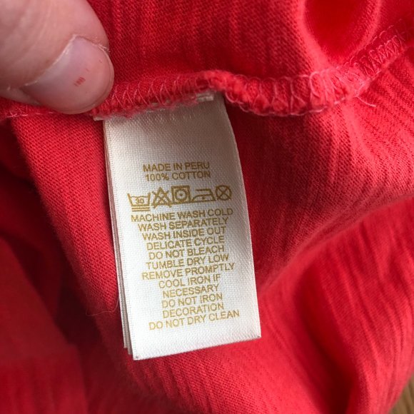 Kate Spade Girls Tank Top Coral Satin Bow Large - Picture 6 of 9